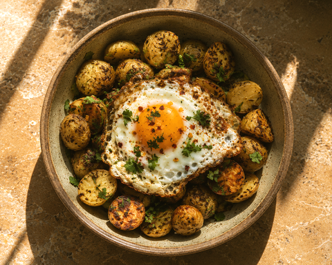 Jeera Potato & Fried Egg Bowl