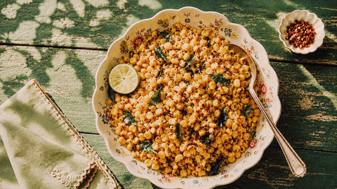 Brown Butter Corn with Curry Leaves