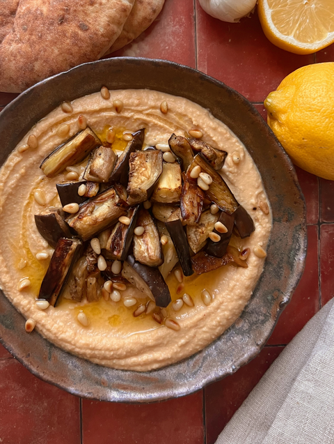 Hummus with Fire Roasted Eggplant