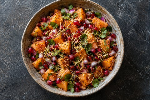 Persimmon, Pomegranate & Toasted Cumin Chaat